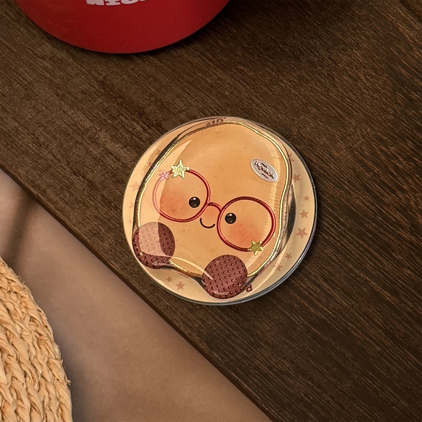 Gilt Vegetable Cartoon Suitable for Magsafe Magnetic Bracket Mobile Phone Airbag Bracket Telescopic Portable Advanced Personality
