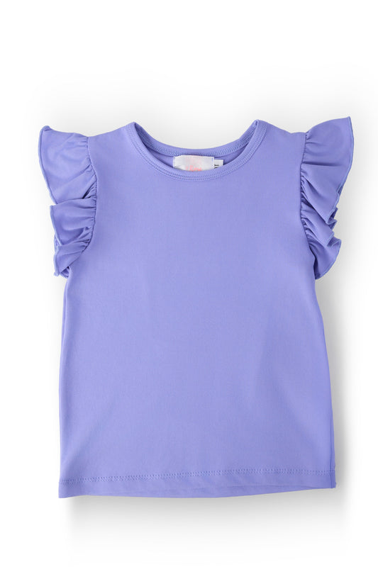 Periwinkle S/S Ruffle Tee