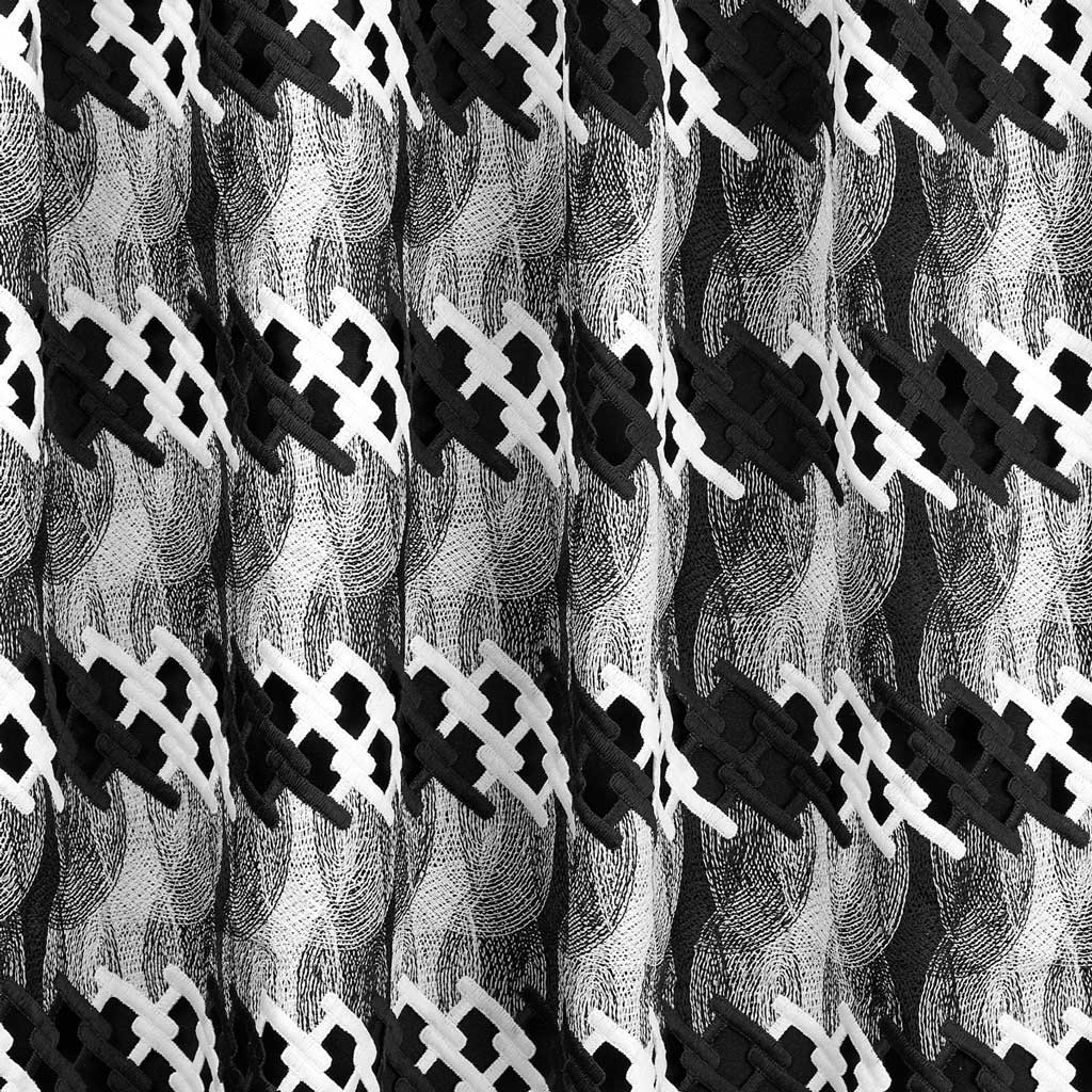 Pixel Mechanical Lace | Blue Moon Fabrics