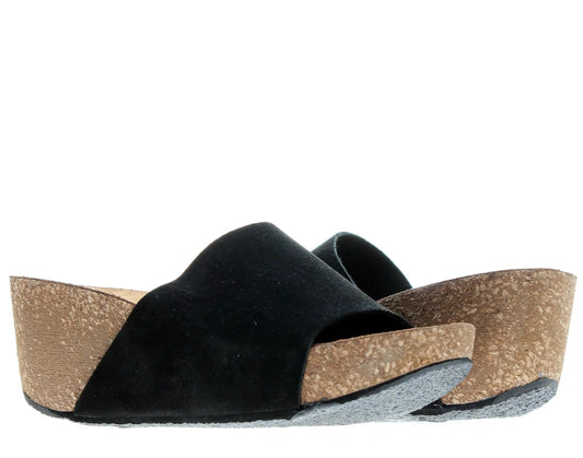 Chocolat Blu Riverside Women Wedge Sandals Black