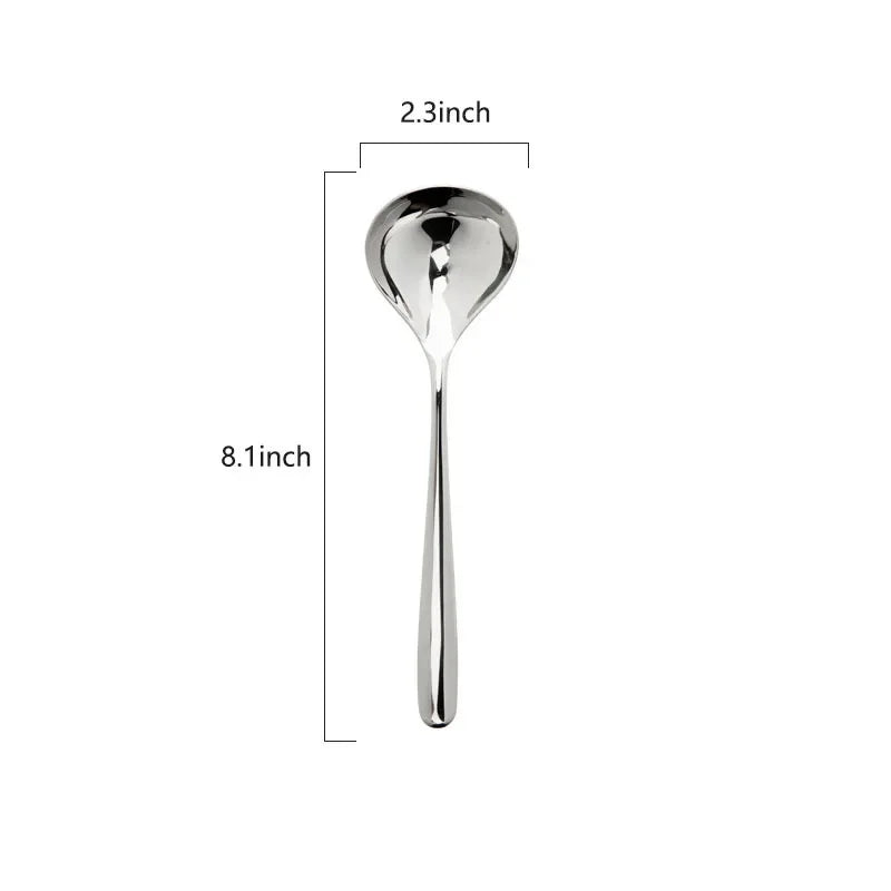 DecorBites™ 304 Stainless Steel Small Gravy Ladle - 21cm/8.1inch | Dishwasher Safe Sauce Spoon
