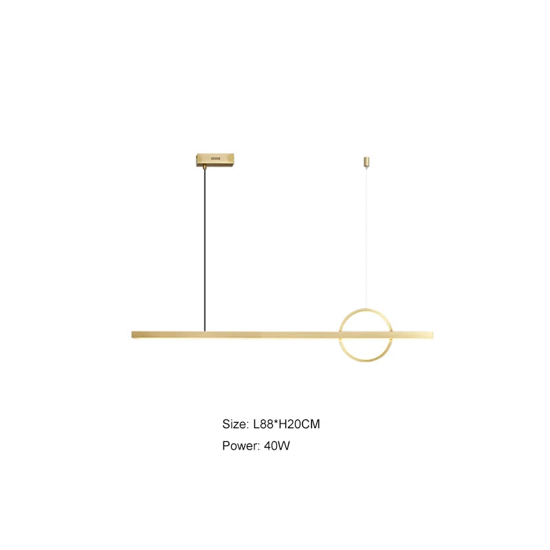 DecorBites™ Geometric Copper Chandelier: Minimalist Atmosphere for Bars and Restaurants