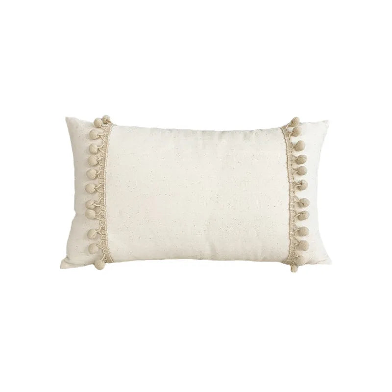 DecorBites™ Boho White Lace Floral Sofa Cushion Cover Wedding Decor Throw Pillows