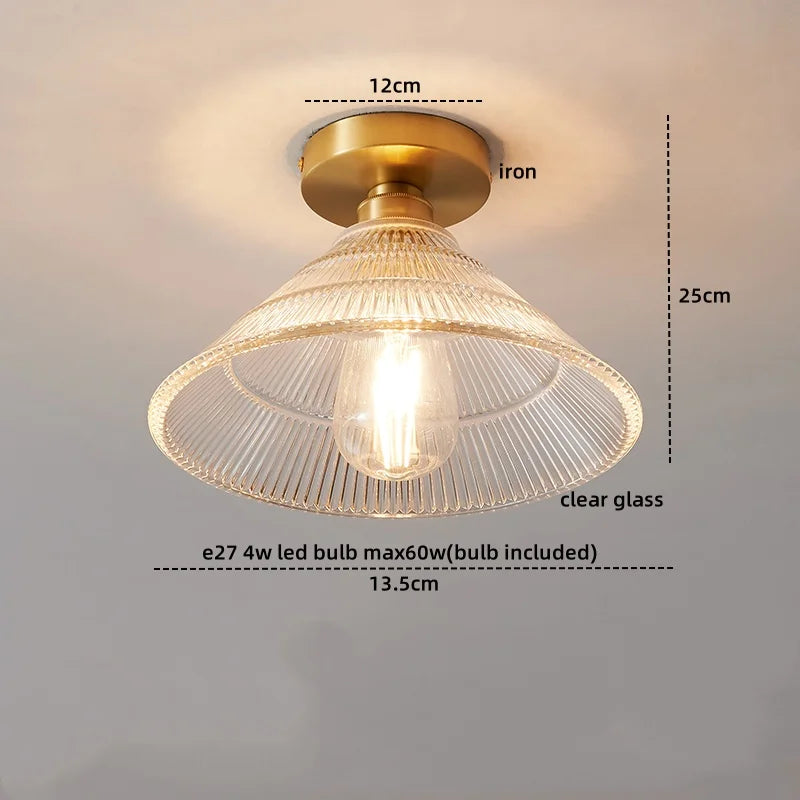 DecorBites™ LED Glass Ceiling Lamp for Interior Decor