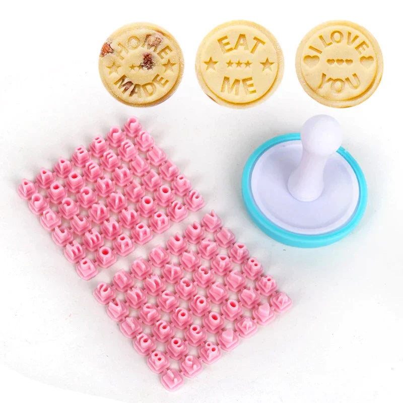 DecorBites™ Cookie Stamps Number Printing Mold for Baking Decor and Pastry Cutter