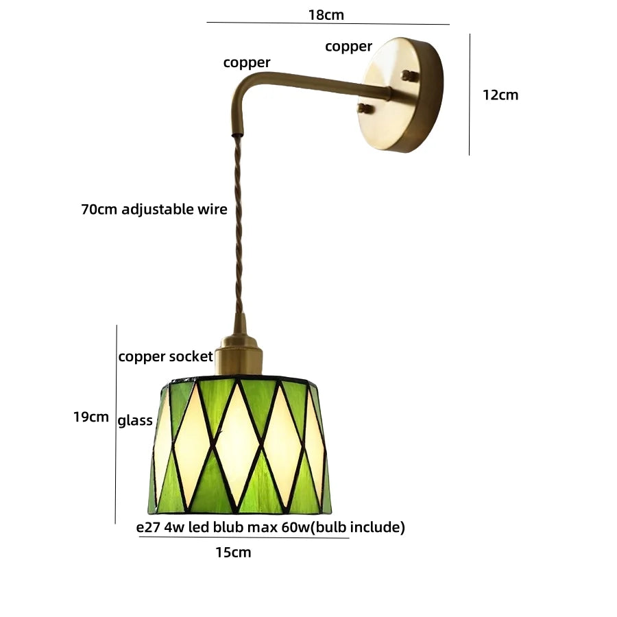 DecorBites™ Ceramic LED Wall Sconce Light Fixture with Pull Chain Switch