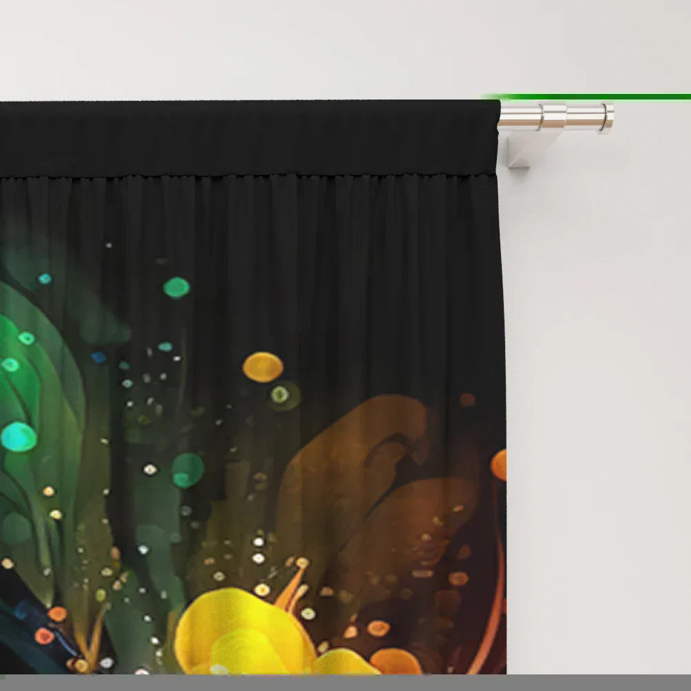 DecorBites™ Good Luck Peacock Home Decoration Curtains for Happy New Year