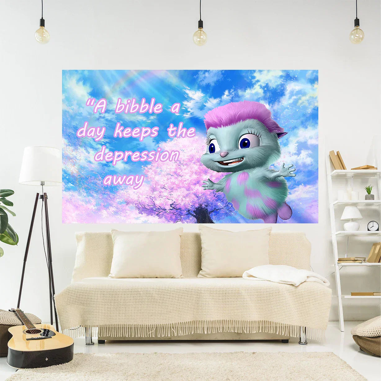 DecorBites™ Funny Cartoon Fantasy Tapestry Fabric Wall Covering for Bedroom Decor