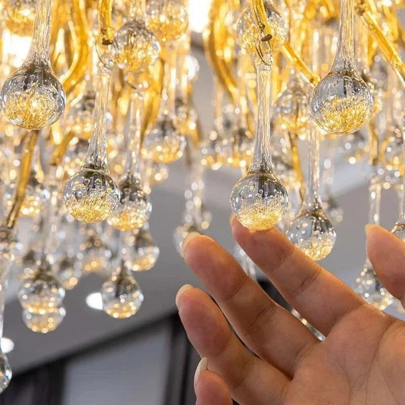 DecorBites™ Crystal Ceiling Chandelier: Modern Luxury for Living, Dining, Bedroom, Hotel, Hall Décor