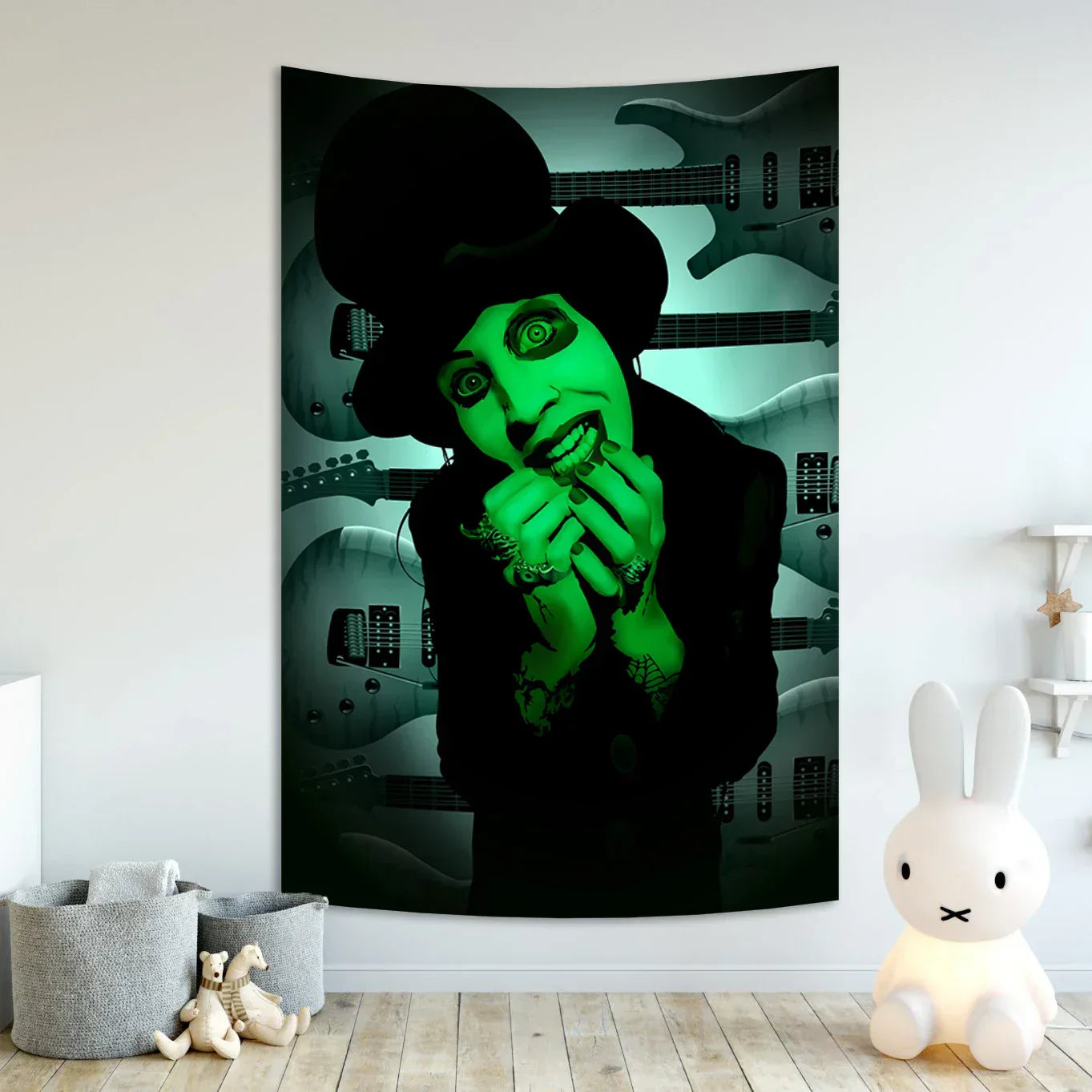 DecorBites™ Baphomet Poster Tapestry Satanist Home Room Decor