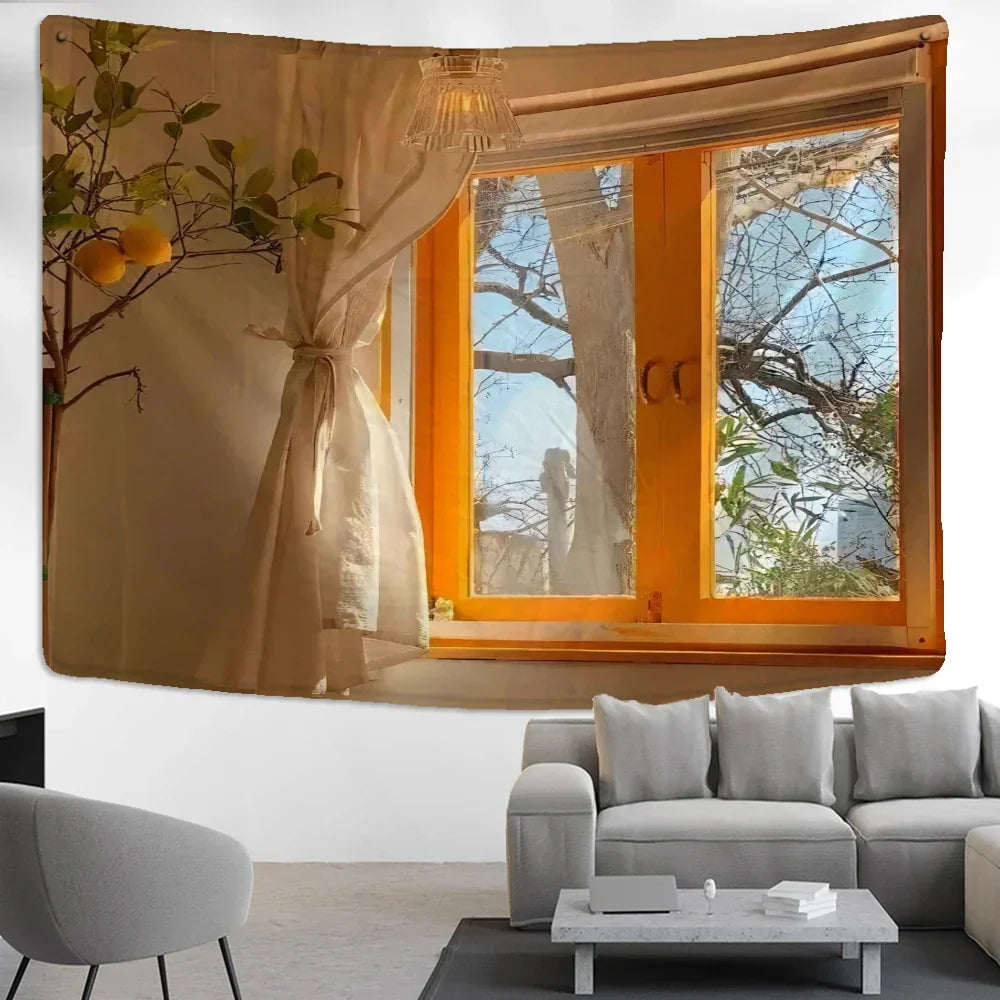 DecorBites™ Boho Hippie Wall Tapestry for Home Decor & Room Aesthetic Background