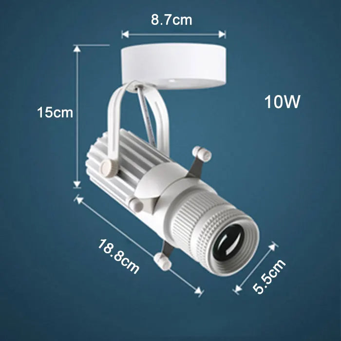 DecorBites™ Adjustable LED Track Spotlights for Art Gallery Church Museum, Square Shape