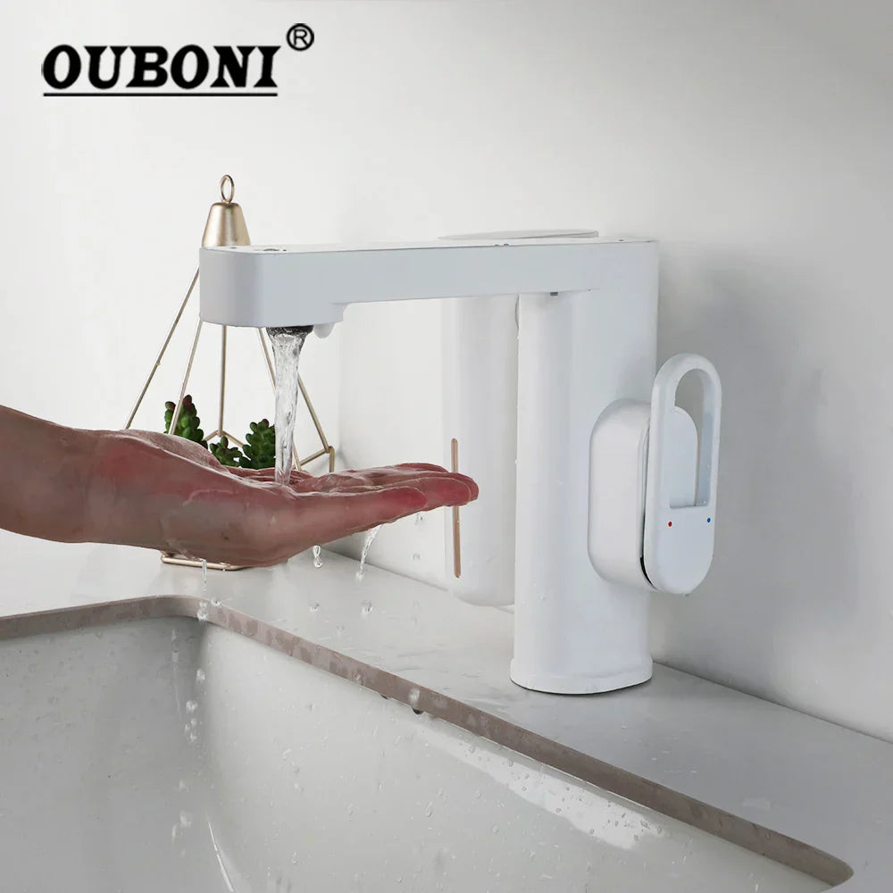 DecorBites™ Automatic Sensor Foam Soap Dispenser Mixer Taps for Bathroom Basin Sink