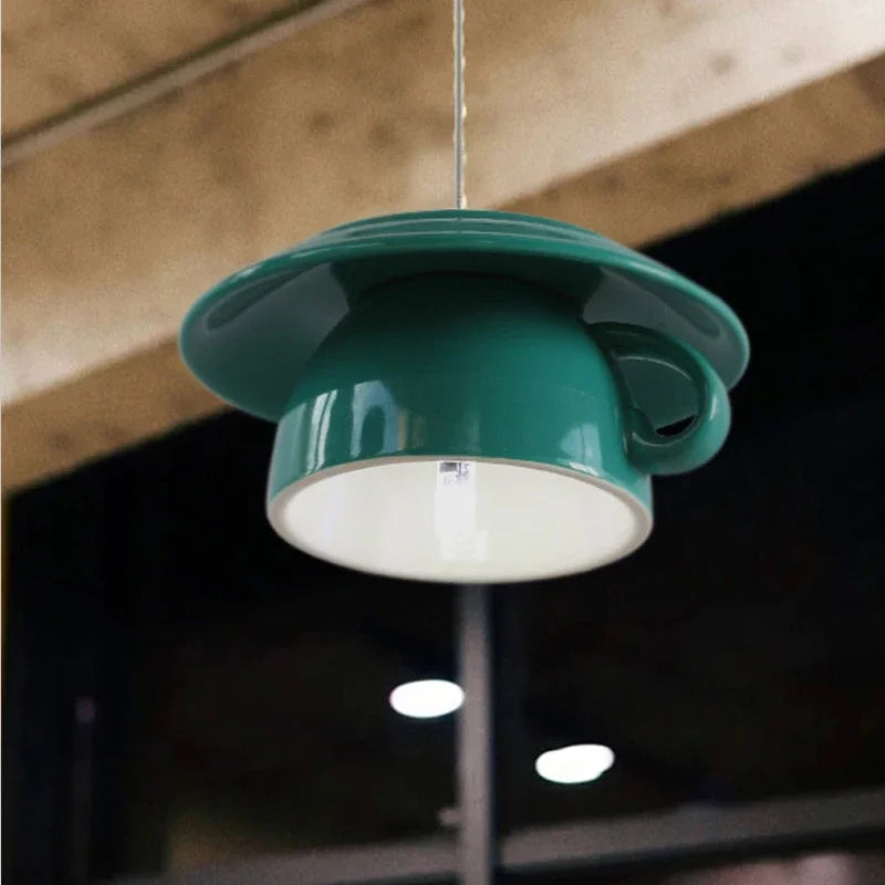 DecorBites™ Ceramic Cup Pendant Lights Ceiling Chandeliers Modern Hanging Lamp