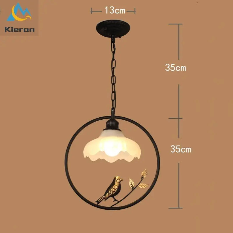 DecorBites™ Birdcage LED Chandelier: Modern Resin Pendant Lights for Bedroom, Living Room, and Restaurant