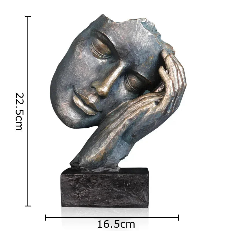 DecorBites™ Creative Thinker Modern Sculpture Decor Ornament for Desk and Room Aesthetics