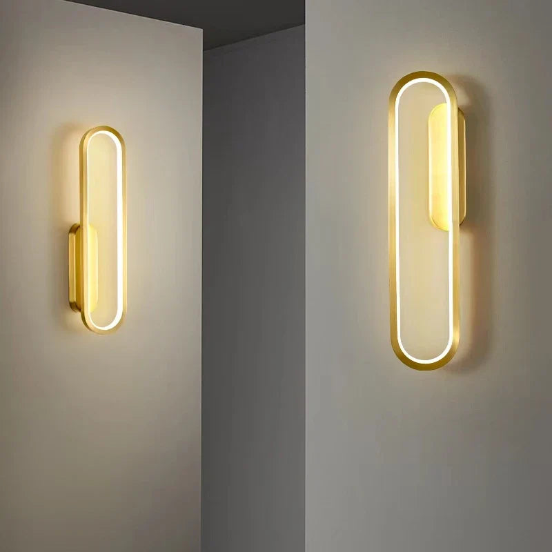 DecorBites™ Black Ring LED Indoor Wall Light for Home Decor, Living Room, Bedroom