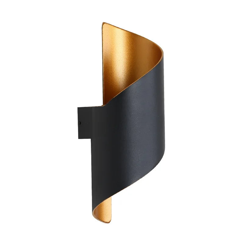 DecorBites™ LED Spiral Wall Light: IP65 Waterproof Outdoor Lighting for Home Store, Corridor, Balcony