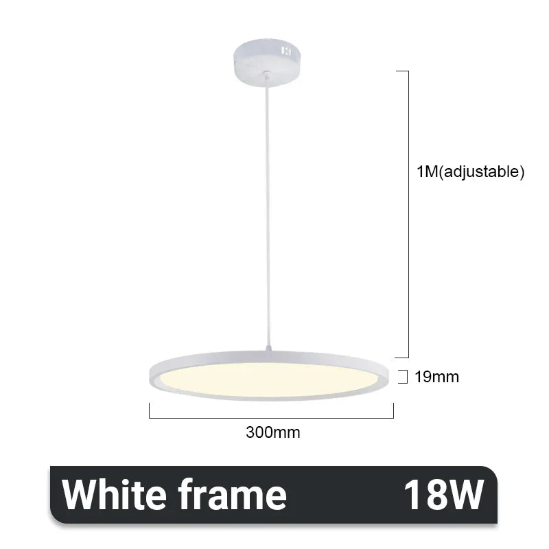 DecorBites™ Aluminum Pendant Light: Round LED Ceiling Lamp for Home, Hotel, Restaurant, Bar