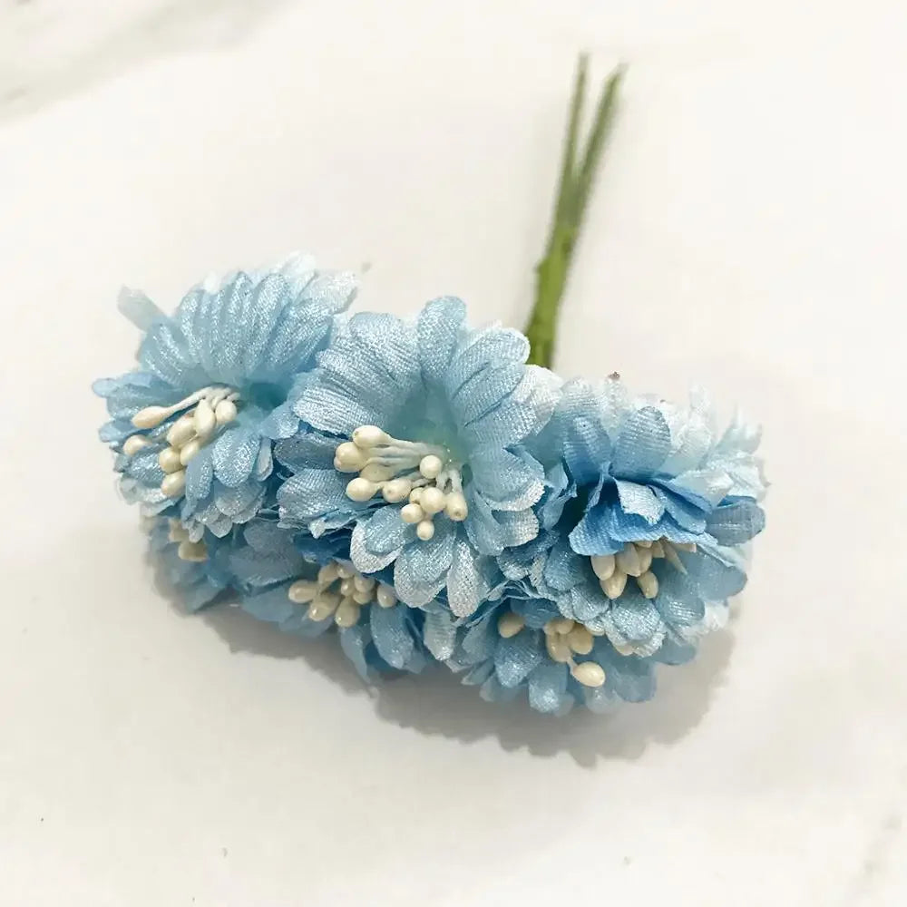 DecorBites™ Blue Flower Stamen Berries Bundle for DIY Wedding Cake Decor