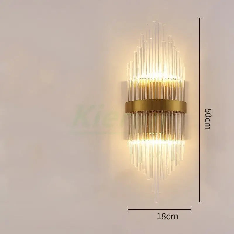 DecorBites™ Crystal LED Wall Lamp for Bedroom Living Room Study Minimalist Design