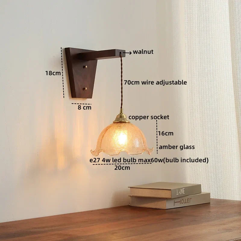 DecorBites™ LED Glass Sconce Wall Lamp Nordic Stair Light Fixtures