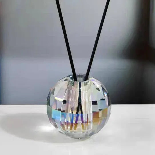DecorBites™ Crystal Ball Aroma Diffuser with Toothbrush Holder & Geometric Base