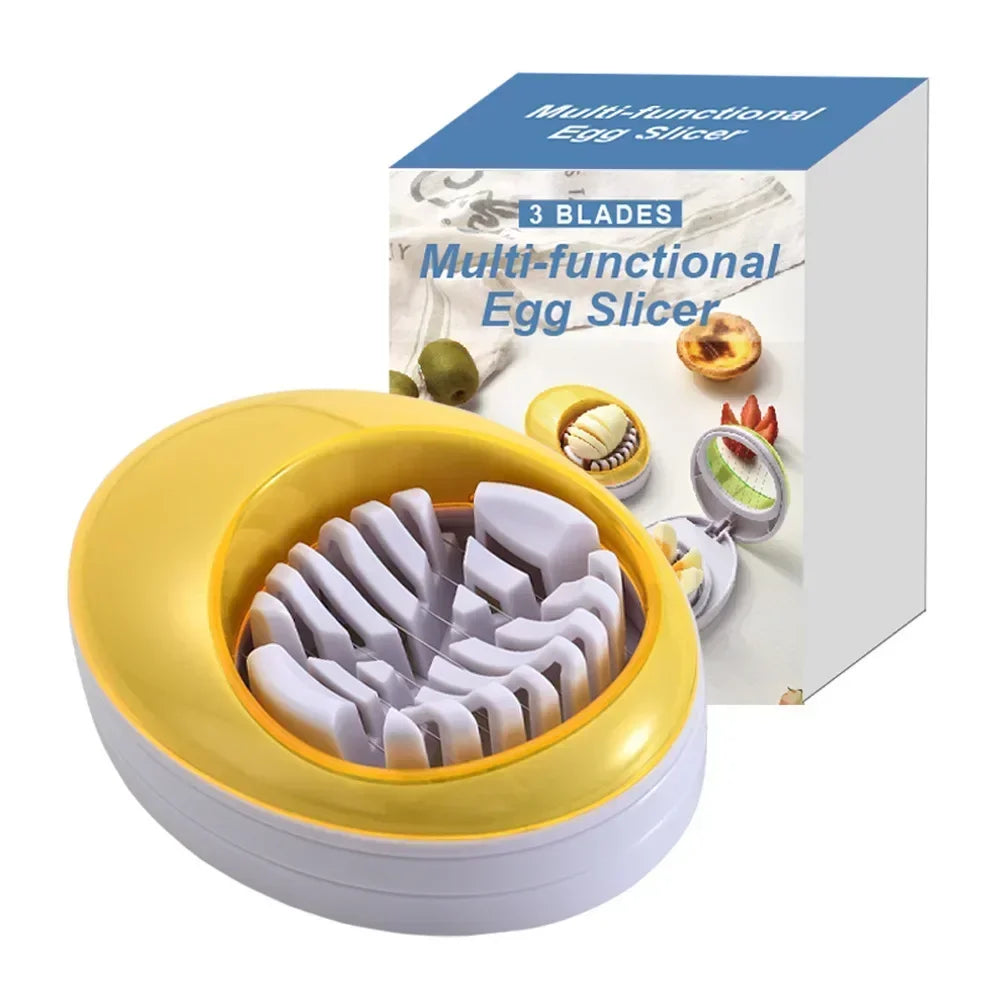 DecorBites™ Egg Cutter Slicer Easy Slice Kitchen Tool Fruit Slices Purple Clean