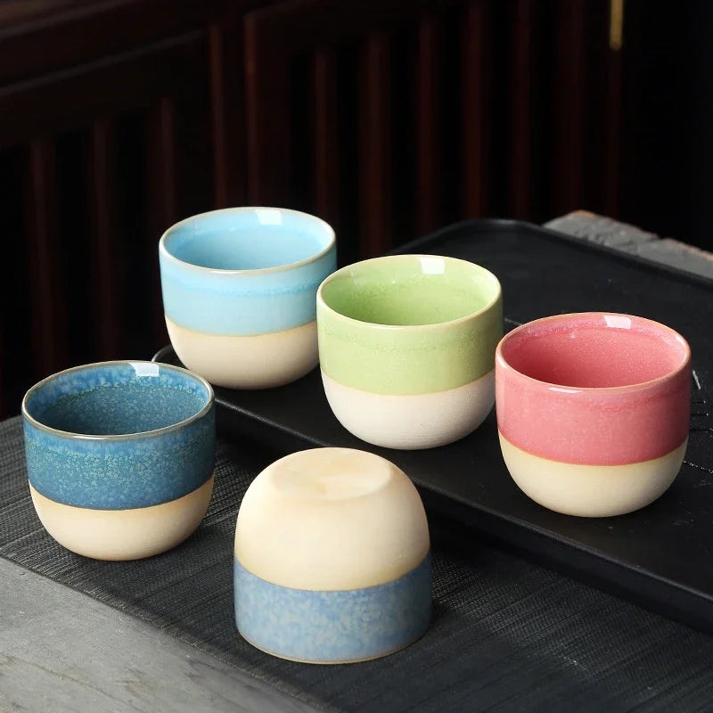 DecorBites™ Ceramic Kung Fu Tea Cup Set - Exquisite Porcelain Drinkware Mug for Gift