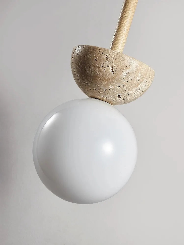 DecorBites™ Cream Style Nordic LED Pendant Lamp for Bedroom, Small Chandelier, Room Lighting
