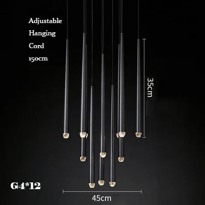 DecorBites™ Gold Copper Chandelier for Living Room, Staircase, Foyer, Dining Room, Cafe, Bar