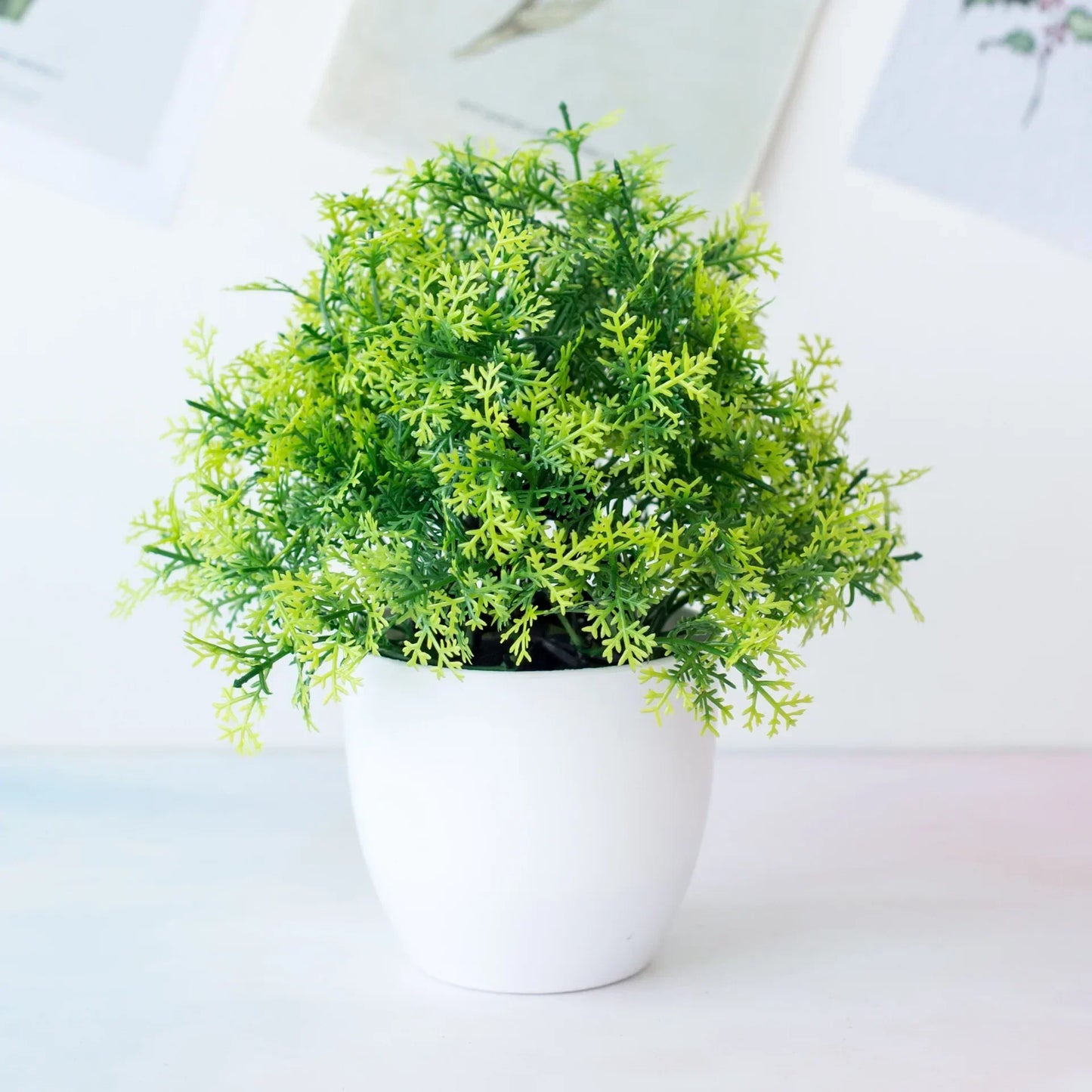 DecorBites™ Artificial Mini Plant Bonsai Greening Potted Desktop Simulation Green Plant