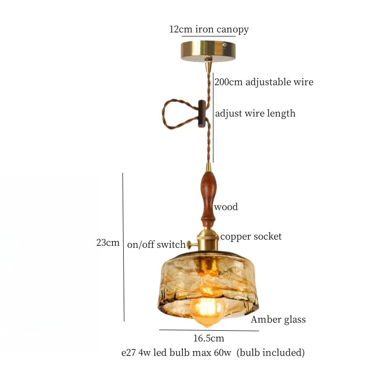 DecorBites™ Green Wave Glass Pendant Lamp: Modern Minimalism for Living Room, Bedroom, Cafe