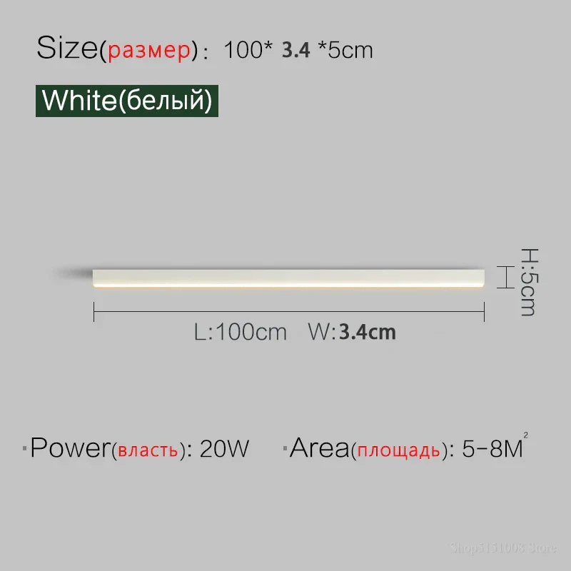 DecorBites™ Linear LED Ceiling Light for Living Room Bedroom Aisle Balcony Dining Minimalist Lustre