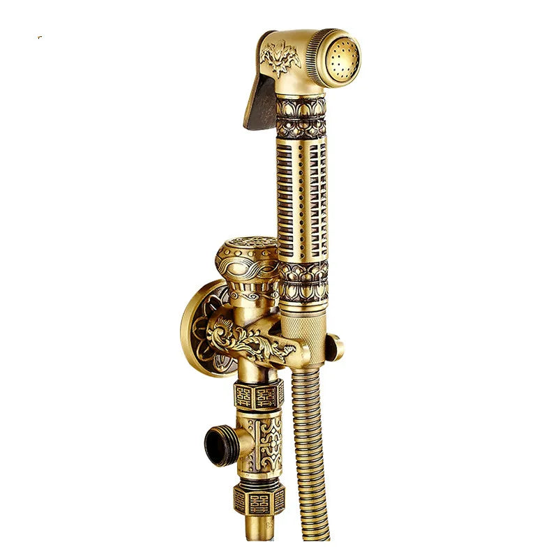 DecorBites™ Brass Bidet Shattaf System for Hygienic Washing and Anal Shower