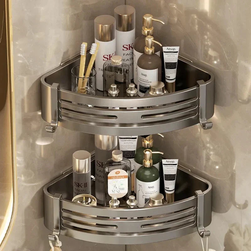 DecorBites™ Corner Shelf Organizer - Bathroom & Kitchen Storage Solution