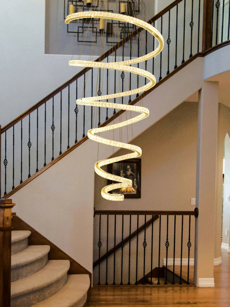 DecorBites™ Crystal Pendant Chandelier for Living & Dining Room Lighting