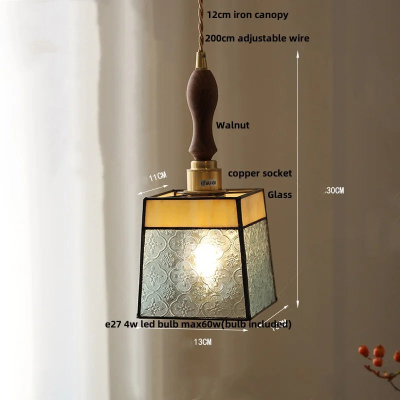 DecorBites™ Glass LED Pendant Lamp Adjustable Loft Kitchen Light Fixture