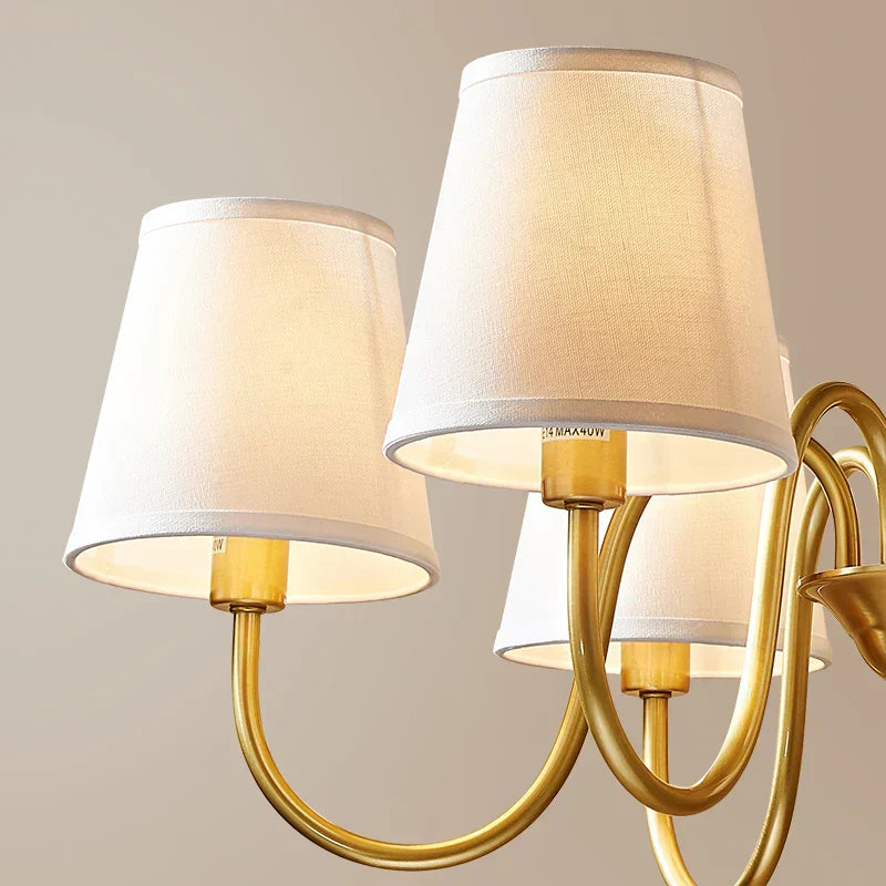DecorBites™ Copper American Chandelier: Modern Luxury for Living Room, Bedroom, and Restaurant