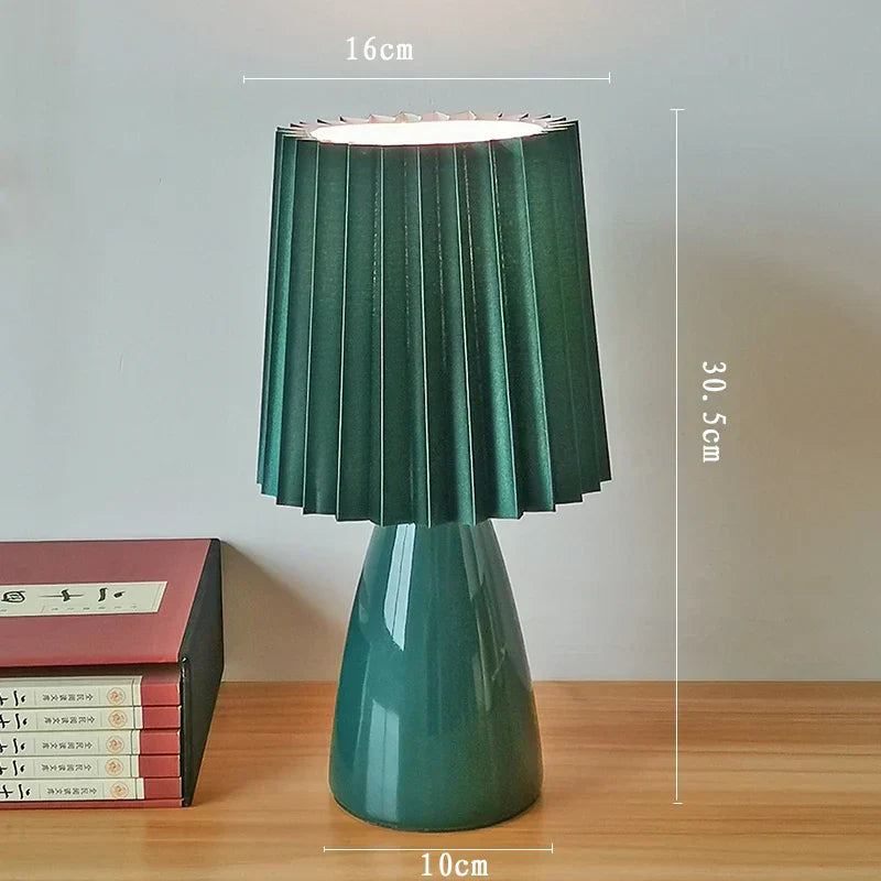 DecorBites™ Ceramic Milkshake Bedside Lamp E27 Warm LED Indoor Lighting Home Decor