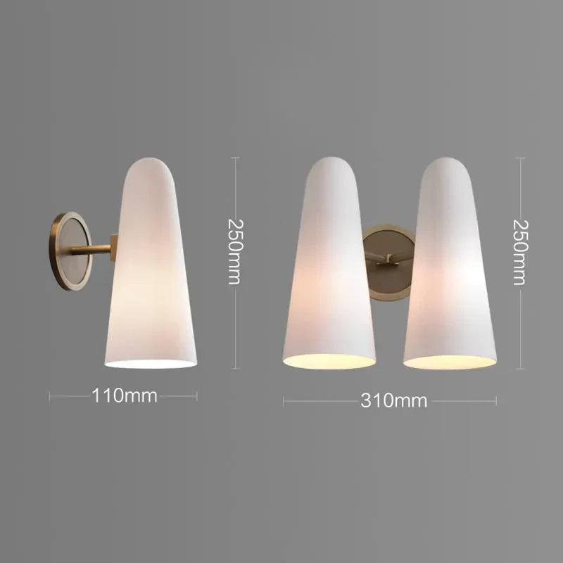 DecorBites™ Copper Wall Lamp: Luxury Nordic Style for Living Room Bedroom Bedside, Restaurant Corridor.