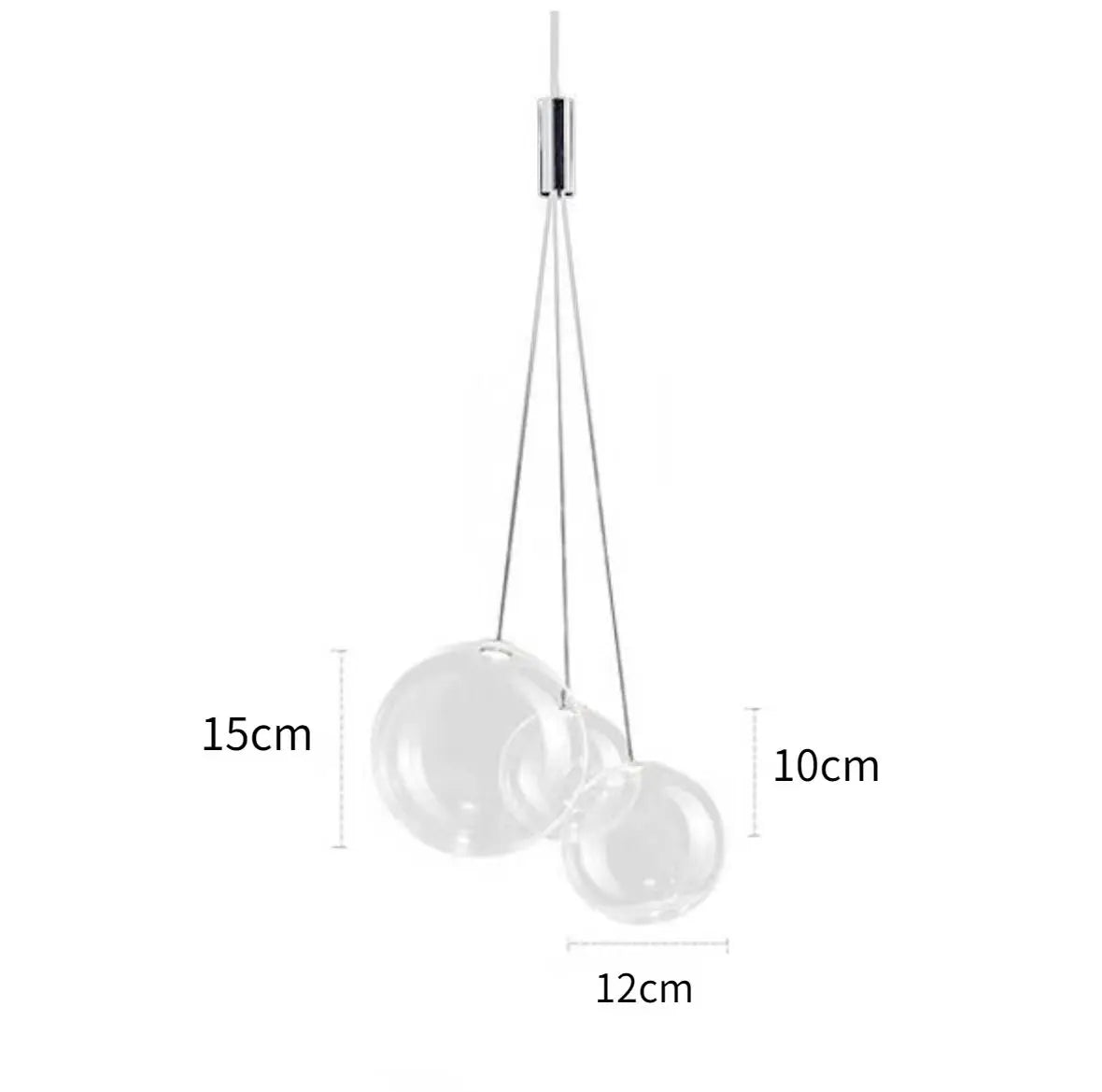 DecorBites™ Bubble Glass Pendant Light: Stylish Nordic Home Decor Lighting
