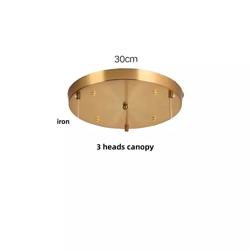 DecorBites™ Copper Canopy LED Pendant Light Fixture Green Glass Hanging Lamp