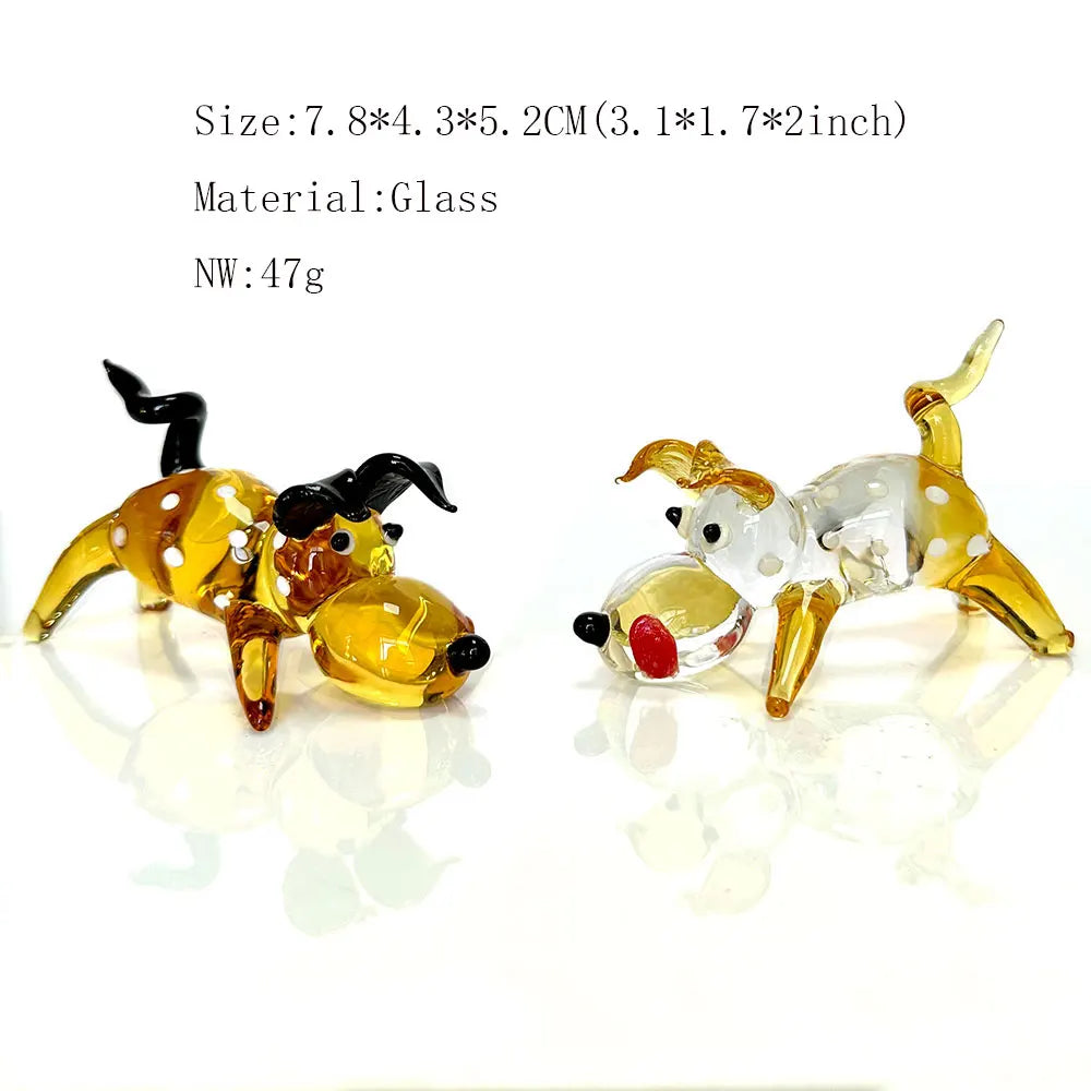 DecorBites™ Crystal Cartoon Puppy Figurine Table Decor - Girl's Favorite Xmas Gift