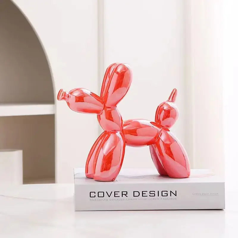DecorBites™ Balloon Dog Ceramic Sculpture Ornament for Home Office Decor & Gifts