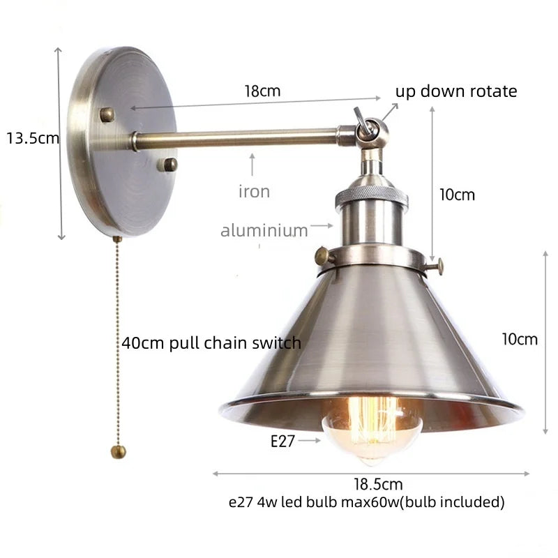 DecorBites™ LED Indoor Wall Lamps Silver for Bathroom Mirror Stair Dinning Room Home Decor