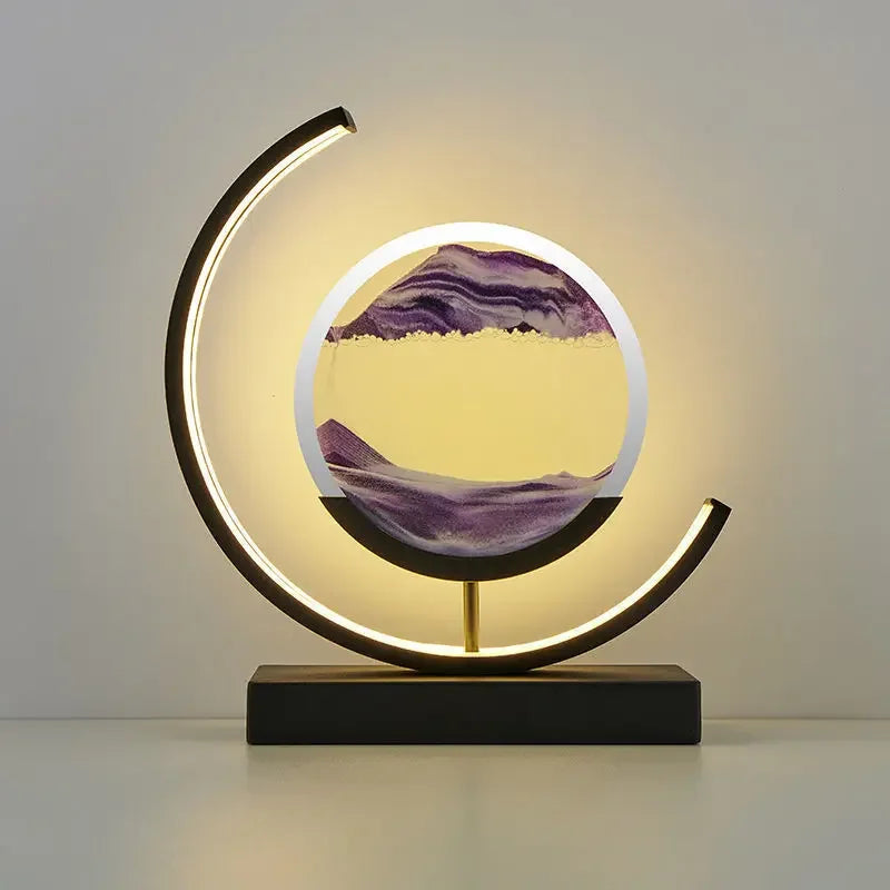 DecorBites™ LED Hourglass Quicksand Desk Lamp, Unzip Decor, Night Light, Holiday Gift