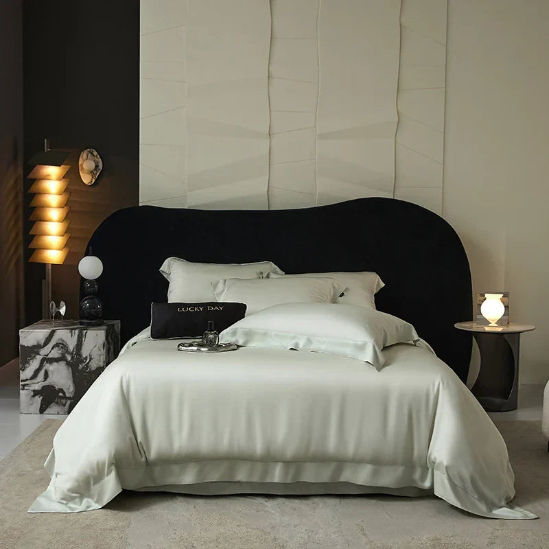 DecorBites™ 1000TC Lyocell Eucalyptus Fiber Bedding Set for Super Soft Silky Feel