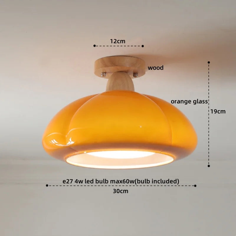 DecorBites™ LED Wicker Wood Ceiling Lights Modern Style Hallway Nordic Luminaria