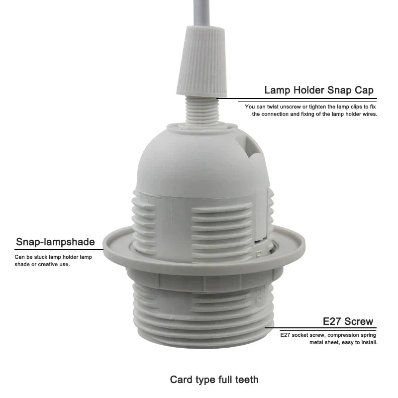 DecorBites™ Decorative Lamp Cord with Dimmer Switch and E14 E27 Socket